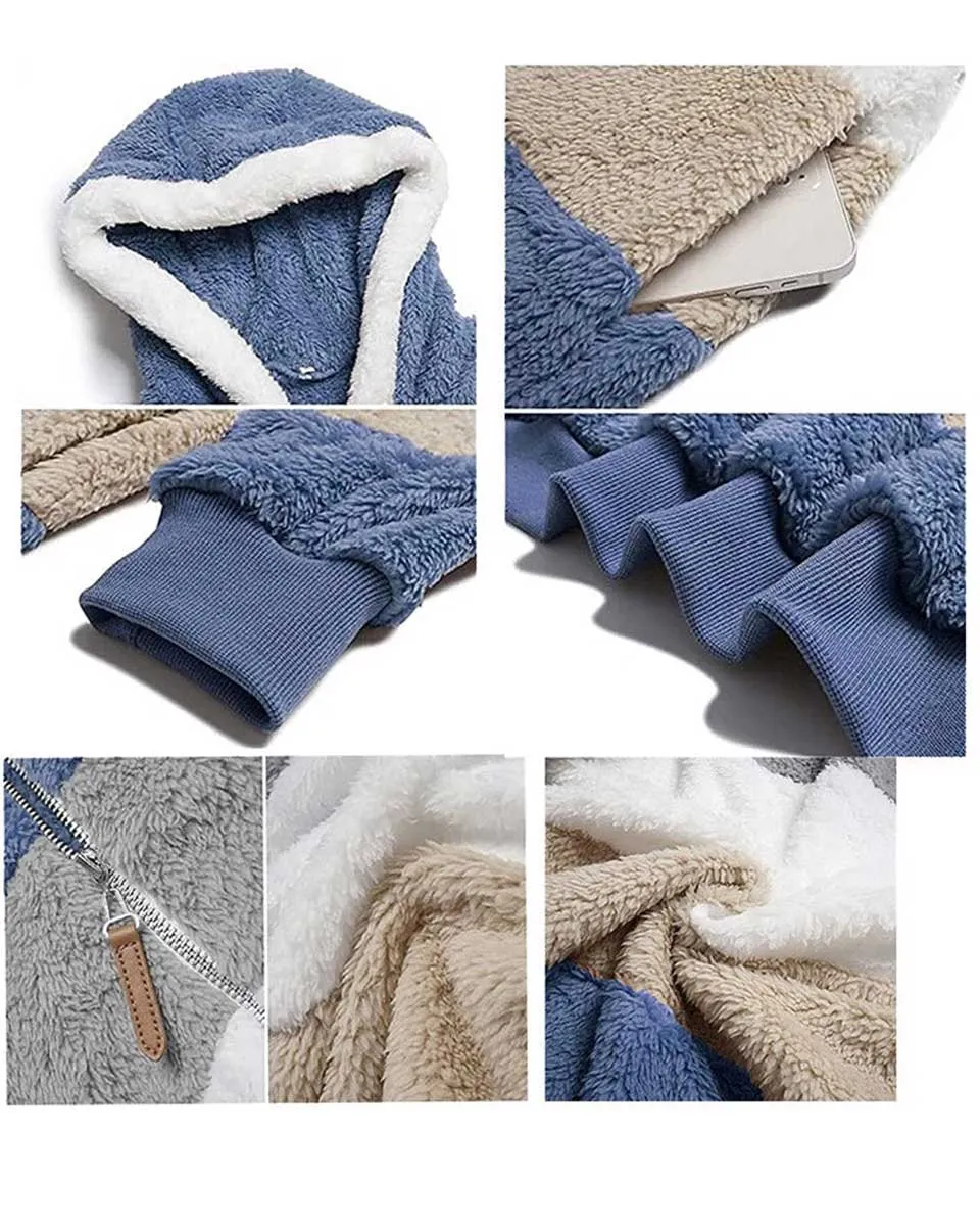 Womens Winter Coats Plus Size Plush Coats Winter Warm Overcoat Outwear