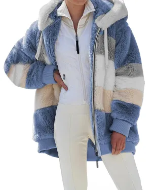 Womens Winter Coats Plus Size Plush Coats Winter Warm Overcoat Outwear